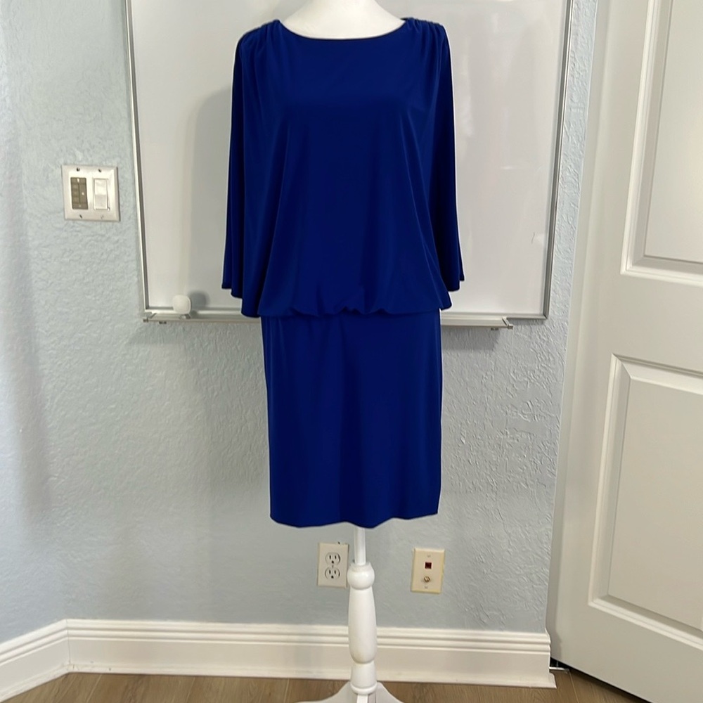 Frank Lyman Cocktail Royal Blue Dress 12